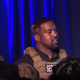 Kanye West at his first presidential campaign rally in South Carolina.